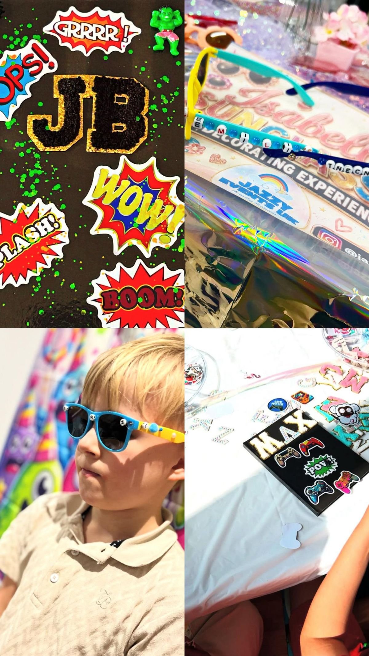 Notebook + Sunglasses Decorating