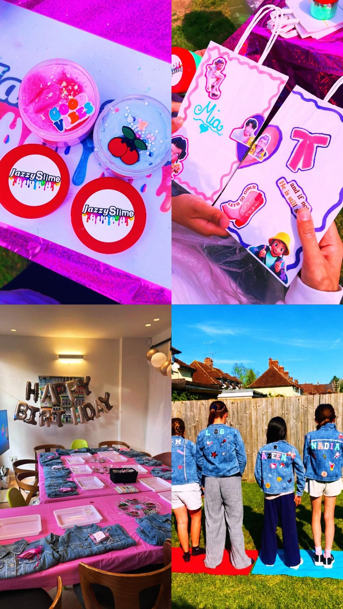 Slime + Denim Jacket Decorating