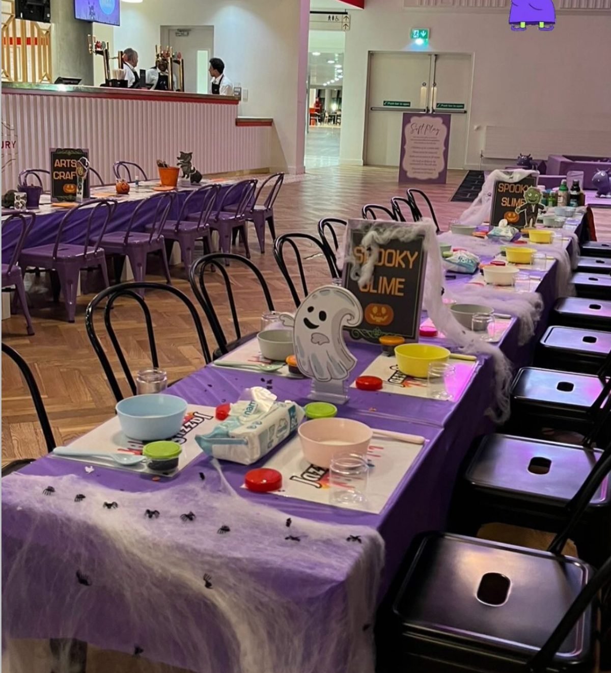 A licensed venue with a bar hosting a large Jazzy Slime party booking