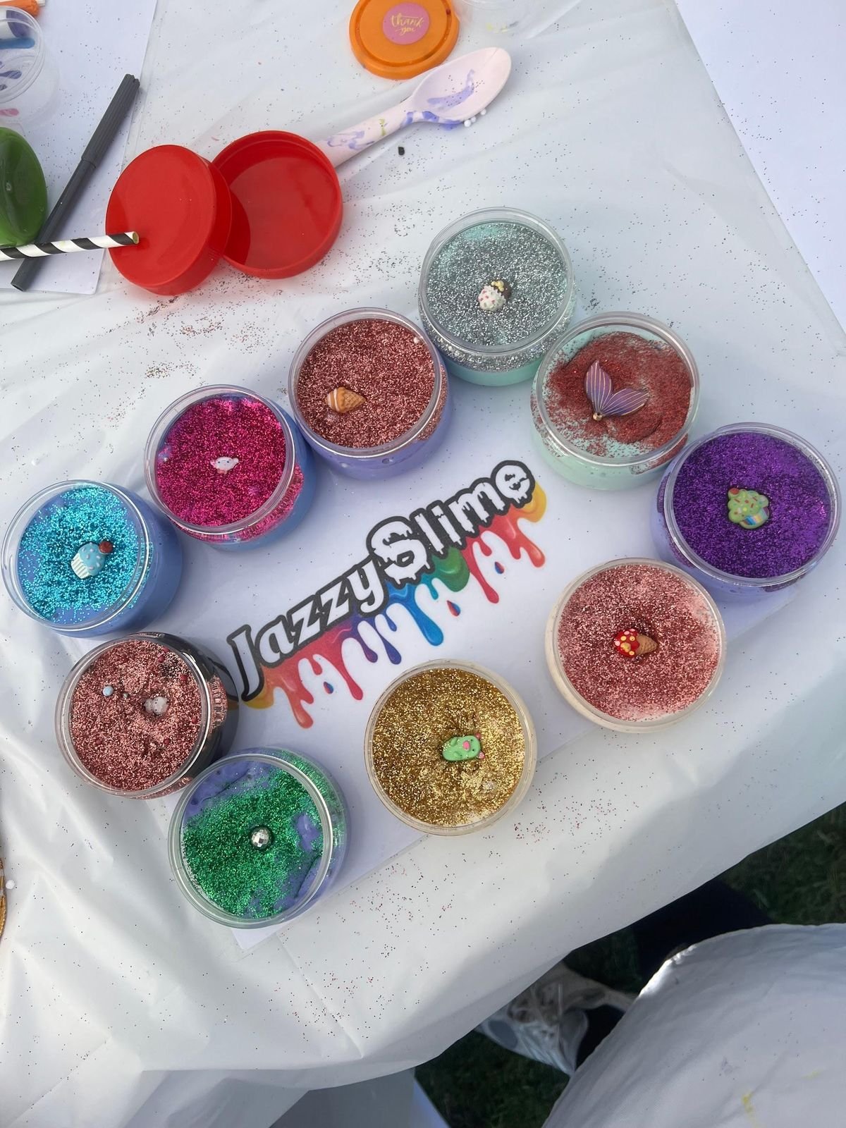 Real Jazzy Slime party photo — Ready to book Package Two?